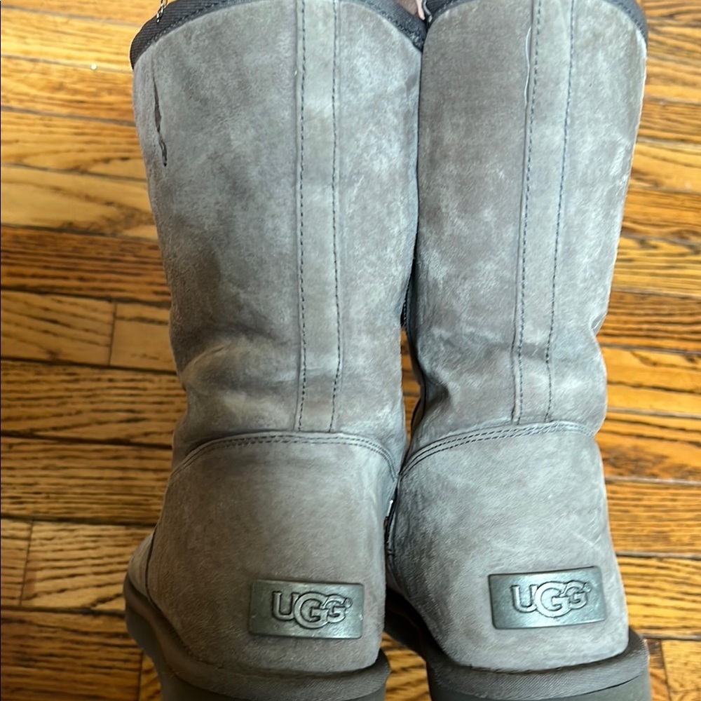 UGG Gray Shearling Boots